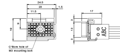 Pad Rectangle w/ SW for Micro Cylinder