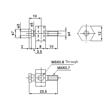 Suction Stem For Mini Cylinders