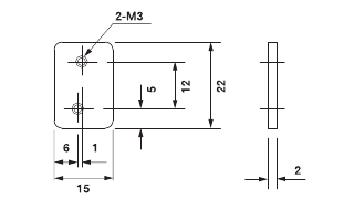 Fixing Plate for Mini-H Cylinder