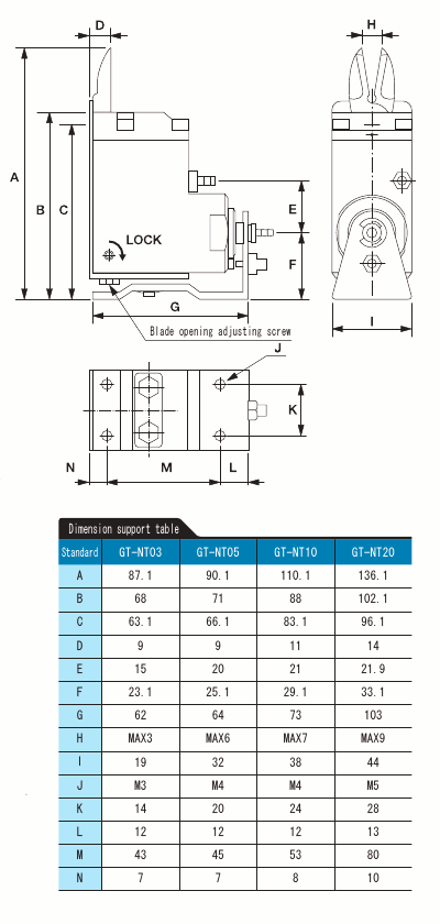 Air Nipper Slide Vertical (Pull)