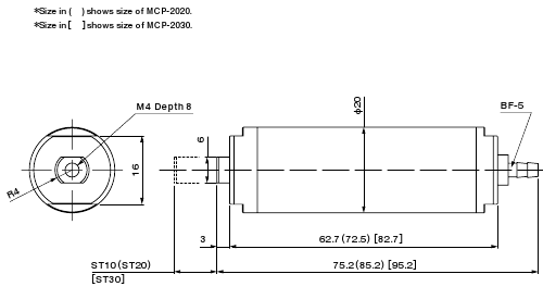 Cylinder for Pipe Attachment