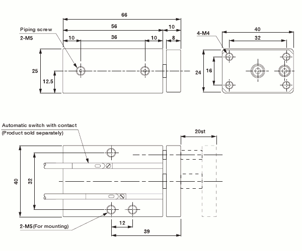 Mini Container Cylinder(Single Action_