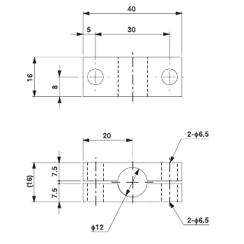 Chuck Bracket 12mm