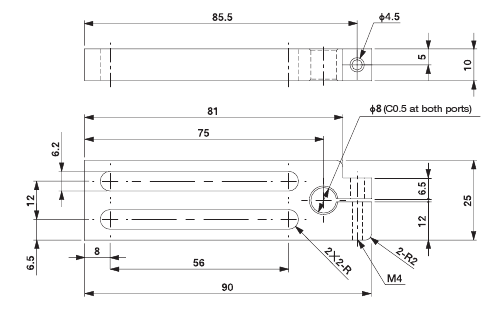 F8 Cylinder Bracket