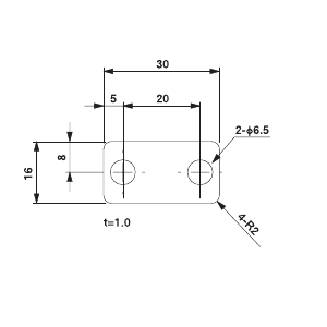 Slide Washer W for 8/12mm