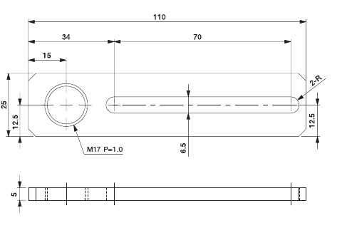 Slide 70T5 Bracket W M17