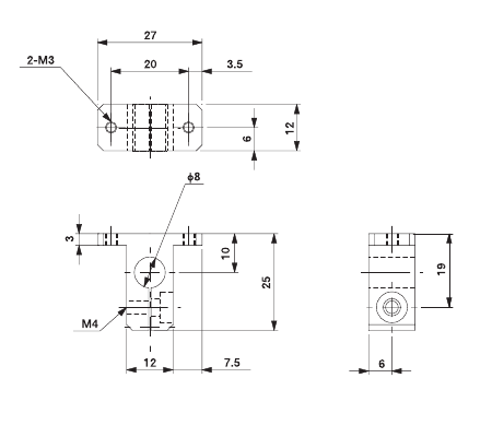 UMCD Bracket for 8mm
