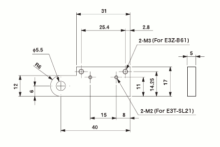 Sensor Bracket for 12mm
