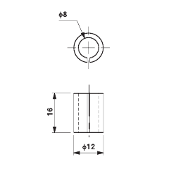 Bushing for 8/12mm