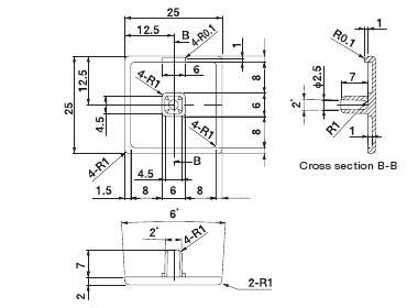 Profile End Cap 25-25