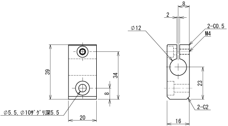 Attachment Bracket Î¦12-M5