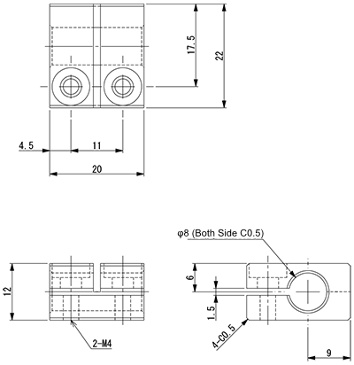 Streight Connector Î¦8