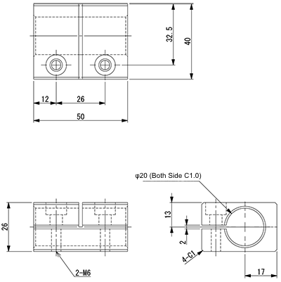 Streight Connector Î¦20