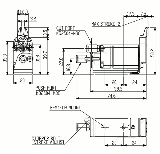 Mini Air Nipper w/ Reverse Blade