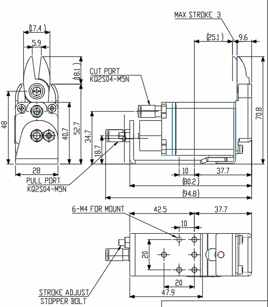 Mini Air Nipper (Slide Type)