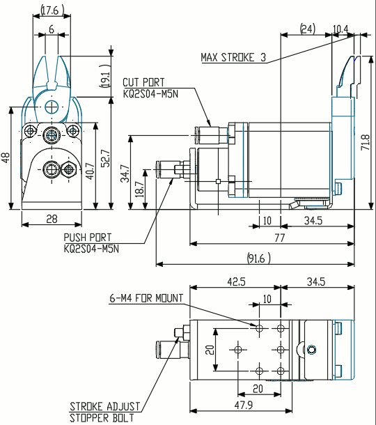 Mini Air Nipper w/ Reversed Blade