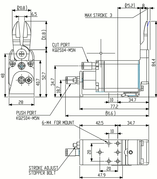 Mini Air Nipper (Reverse Blade)
