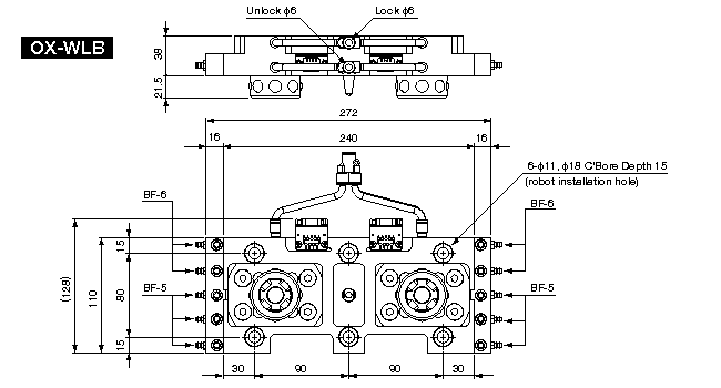 QUICK-CHUCK ATTACHMENT AUTO/ROBOT SIDE