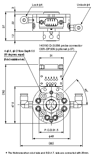 QUICK-CHUCK ATTACHMENT AUTO/ROBOT SIDE