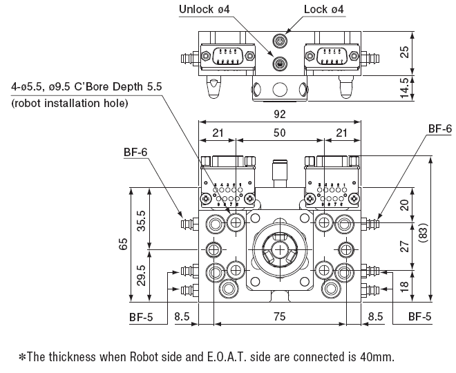 QUICK-CHUCK ATTACHMENT AUTO/ROBOT SIDE