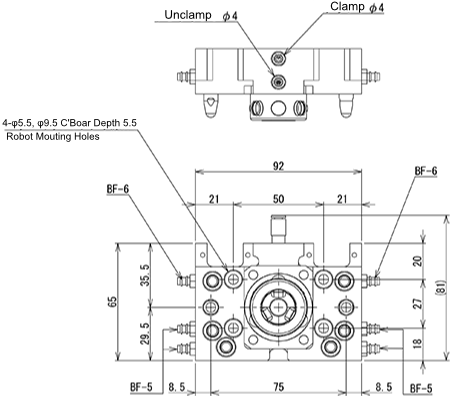 Quick Chuck Change Auto/ No Connector (Robot Side)