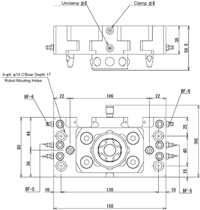 Quick Chuck Change Auto No Connector (Robot Side)
