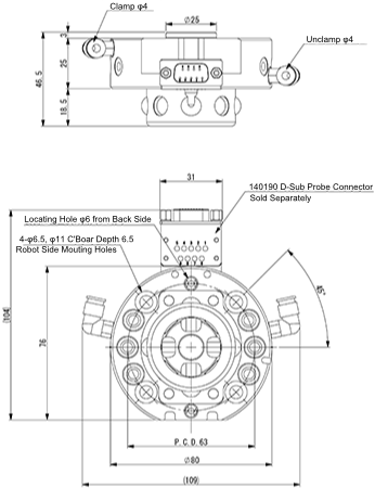 QUICK-CHUCK ATTACHMENT AUTO/ROBOT SIDE