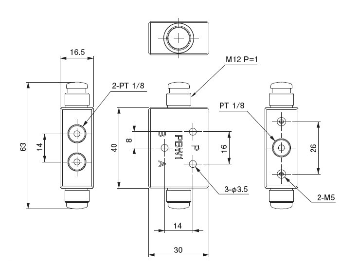 Manual Air Valve Push Slide Button