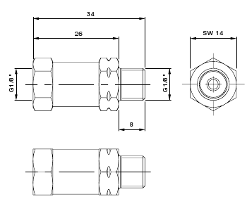 Small Check Valve for Suction Cup
