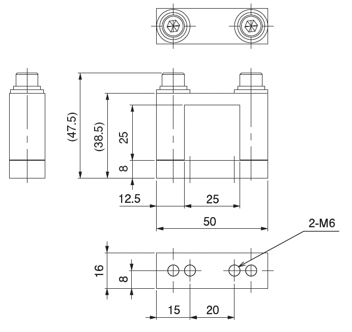Rectangle Slide Bracket