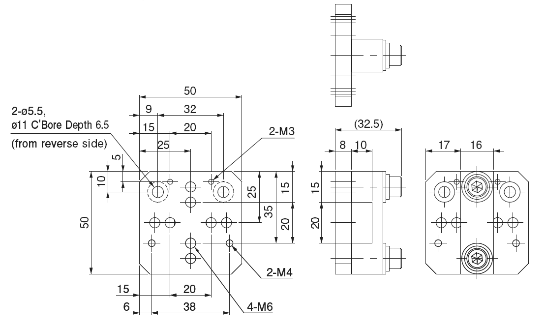 Rectangel Bracket 10 MCD