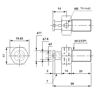 Suction Stem Fixed Small