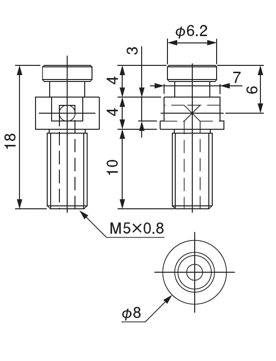 Pad in Pad Suction Stem Mini