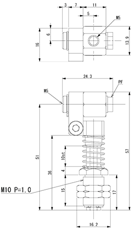 Suction Stem Non-Rotate Angle Adjust