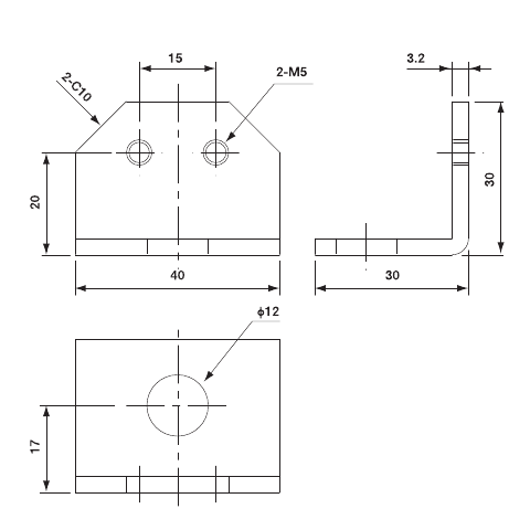 Suction Stem Angle Bracket  (Upper)