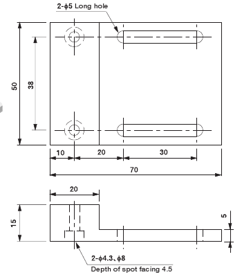 Mini Cylinder Slide Plate