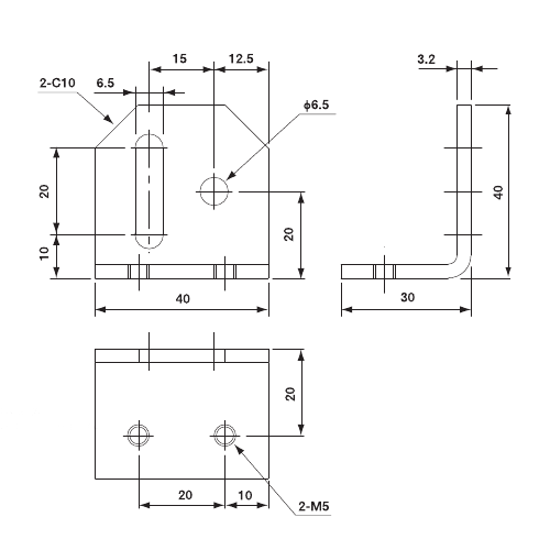 Suction Stem Angle Bracket (R-Lower)