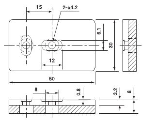 Pad Rectangle for Mini Cylinder